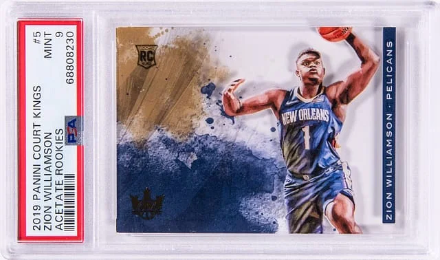 2019 Panini Court Kings Zion Williamson Acetate Rookies #5 card image