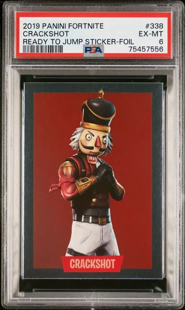 2019 Panini Crackshot Fortnite Ready To Jump Sticker Foil #338 card image