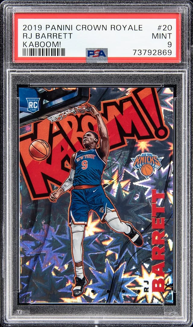 2019 Panini Crown Royale RJ Barrett Kaboom! #20 card image