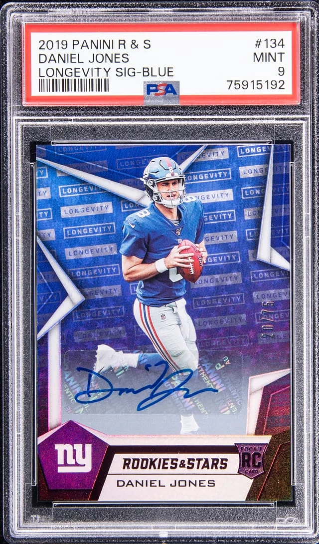 2019 Panini Daniel Jones Rookies & Stars Gold #134 card image