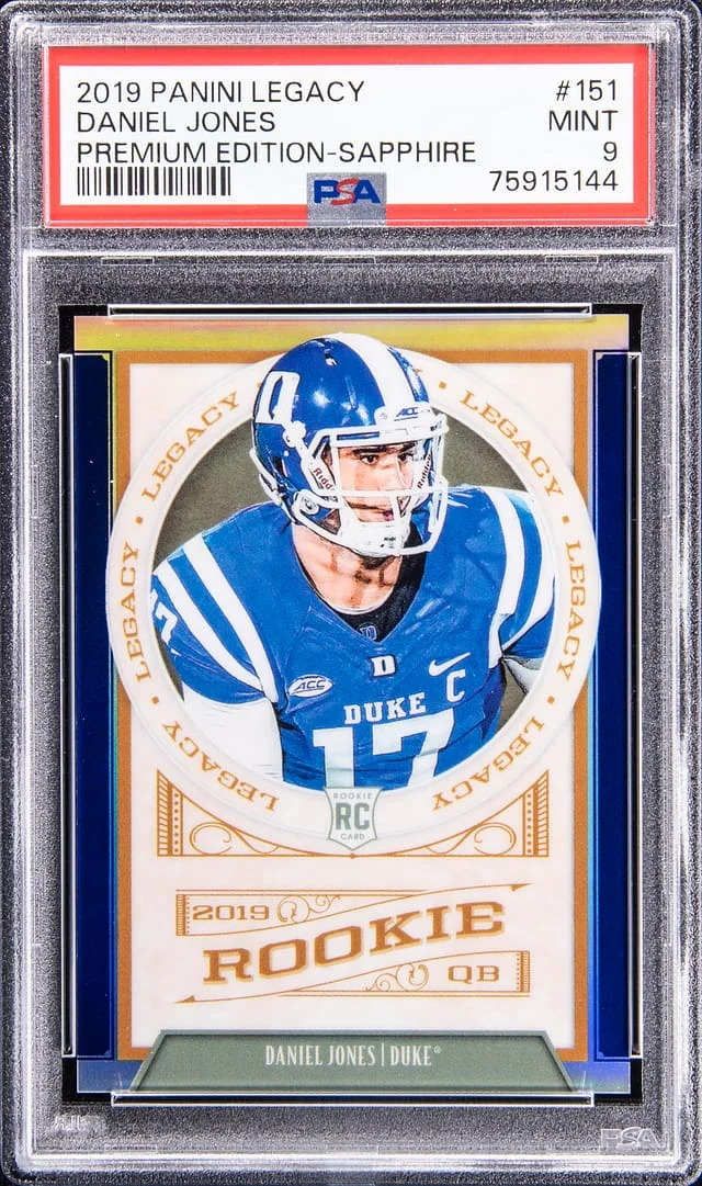 2019 Panini Daniel Jones Legacy Premium Edition Blue #151 card image
