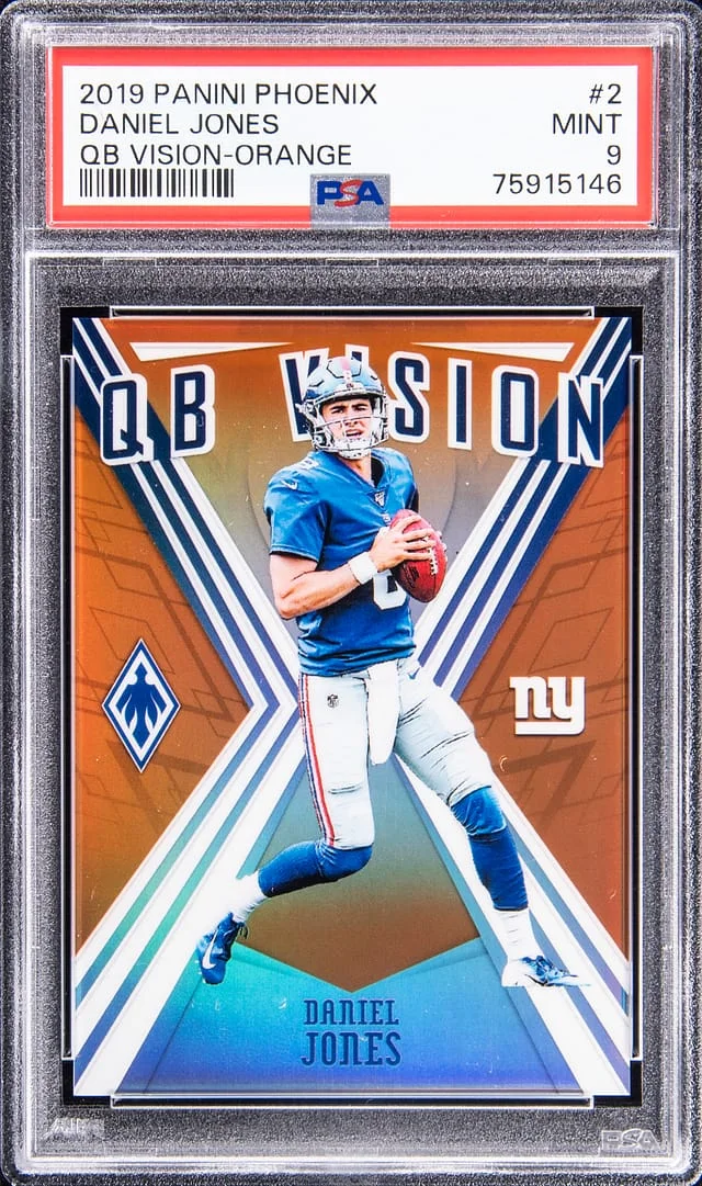 2019 Panini Daniel Jones Phoenix Rising Yellow #2 card image
