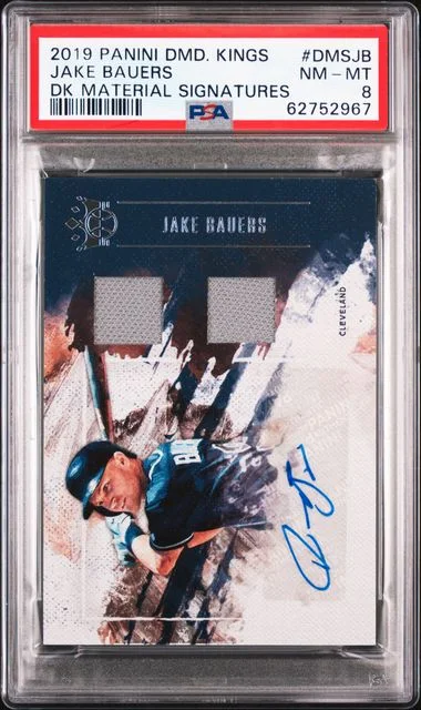 2019 Panini Diamond Kings Jake Bauers Material Signatures #DMS-JB card image