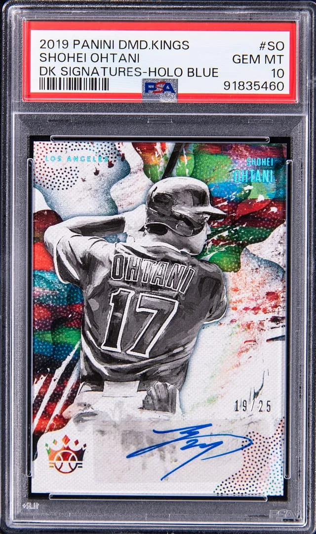 2019 Panini Diamond Kings Shohei Ohtani Signature Holo Blue #DKS-SO card image