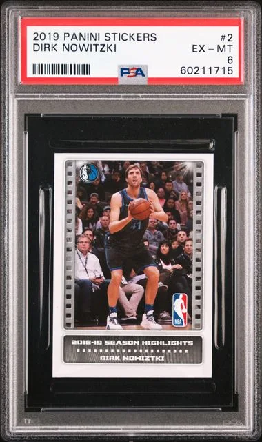 2019 Panini Dirk Nowitzki Stickers #2 card image