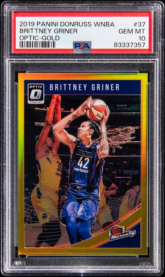 2019 Panini Donruss Brittney Griner WNBA Optic Gold #37 card image