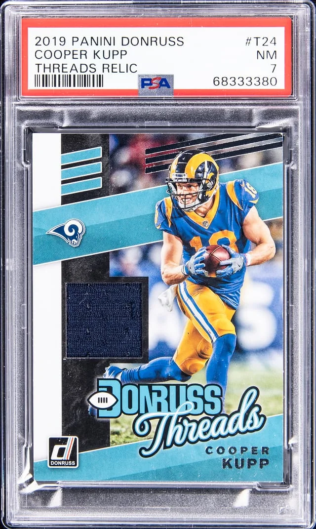 2019 Panini Donruss Cooper Kupp Threads Relic #T24 card image