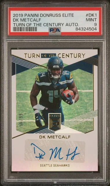 2019 Panini Donruss Dk Metcalf Elite Turn Of The Century Autographs #TC-DK1 card image