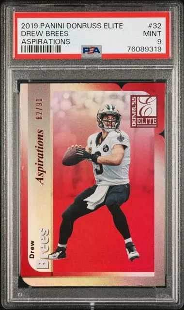 2019 Panini Donruss Drew Brees Elite Aspirations #32 card image
