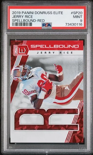 2019 Panini Donruss Jerry Rice Elite Spellbound Red #SP-20 card image