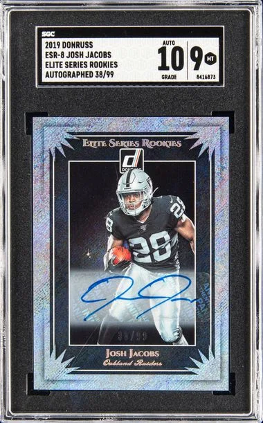 2019 Panini Donruss Josh Jacobs Elite Series Rookies #ESR-8 card image
