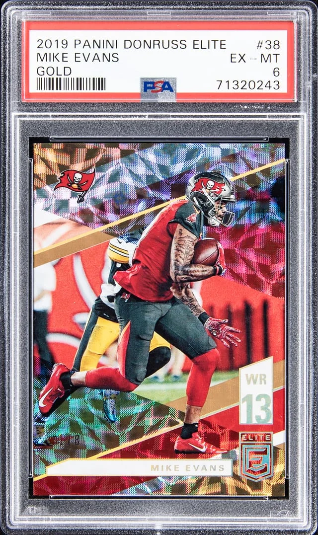 2019 Panini Donruss Mike Evans Elite Gold #38 card image