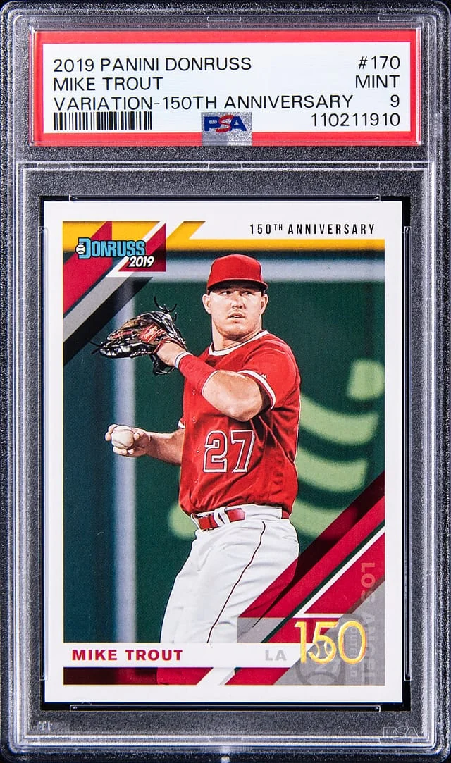 2019 Panini Donruss Mike Trout Variation 150th Anniversary #170 card image