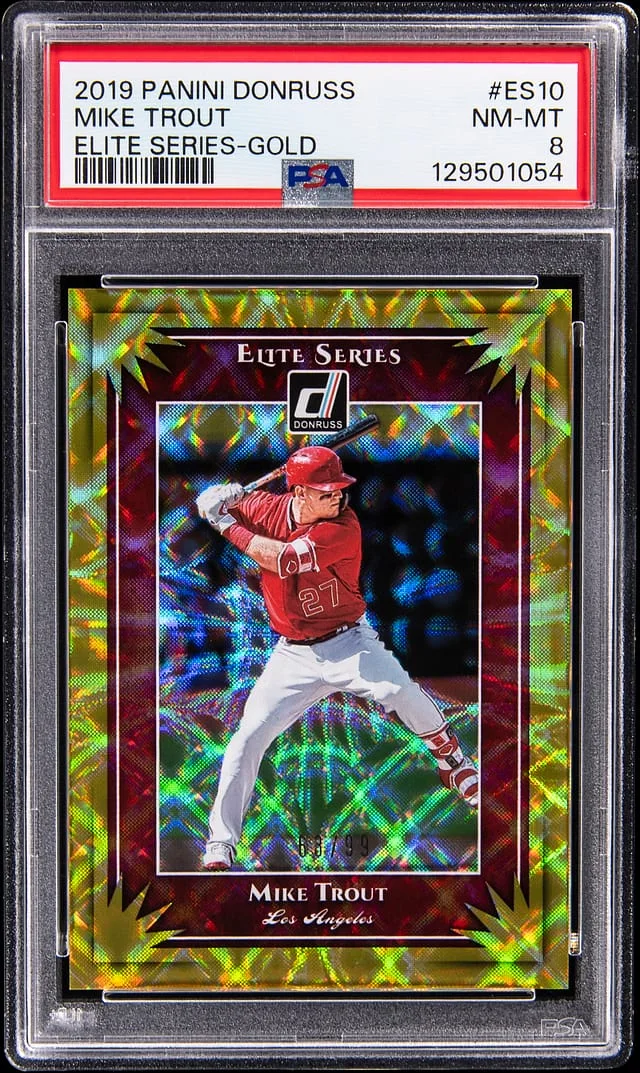2019 Panini Donruss Mike Trout Elite Series Gold #ES10 card image