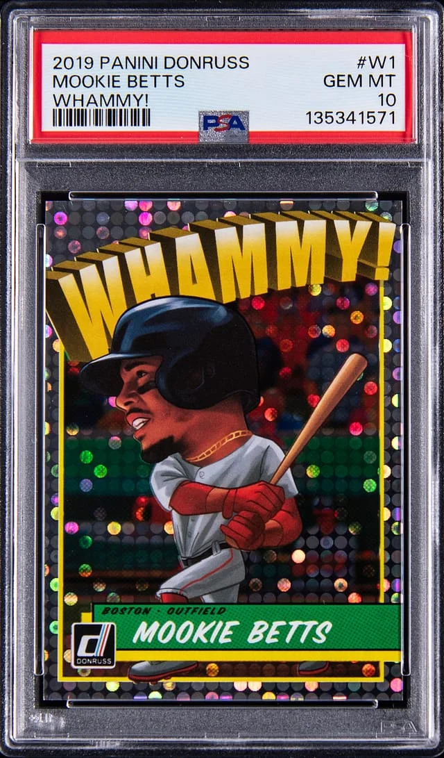 2019 Panini Donruss Mookie Betts Whammy! #W1 card image