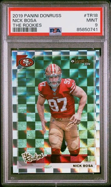 2019 Panini Donruss Nick Bosa The Rookies #TR18 card image