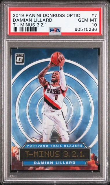 2019 Panini Donruss Optic Damian Lillard Splash! #7 card image