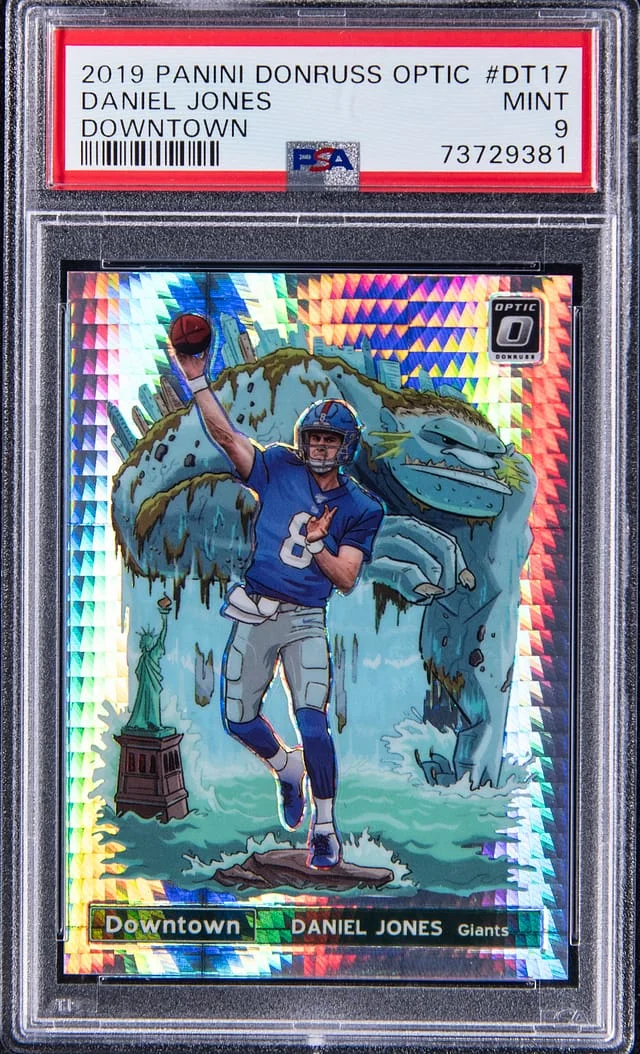 2019 Panini Donruss Optic Daniel Jones Downtown #DT-17 card image