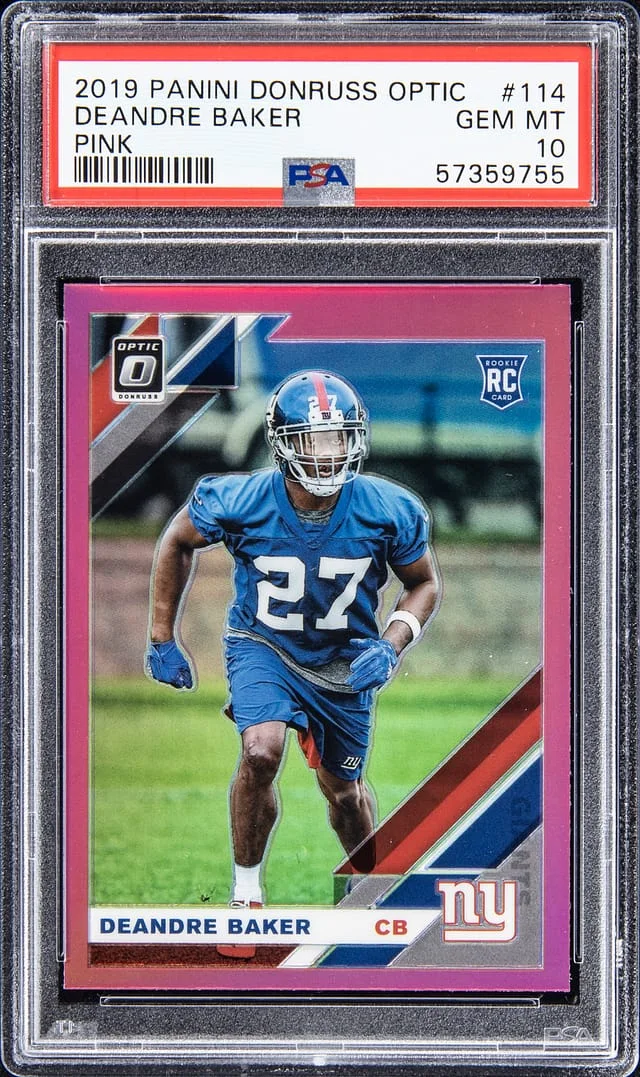 2019 Panini Donruss Optic Deandre Baker Aqua #114 card image