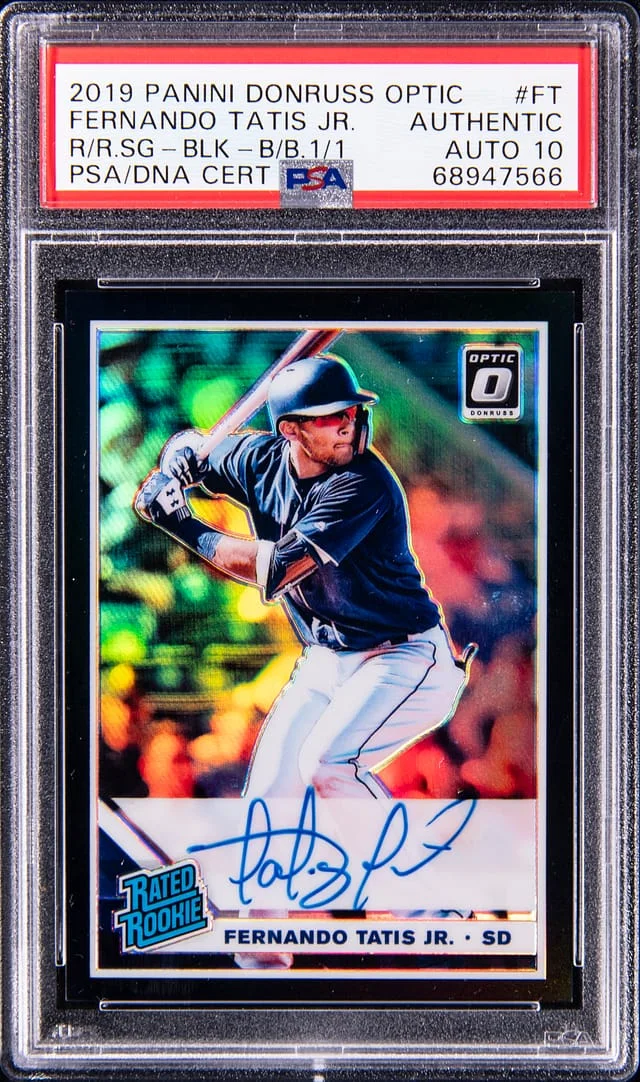 2019 Panini Donruss Optic Fernando Tatis Jr. Rated Prospects Signatures #RPS-FT card image
