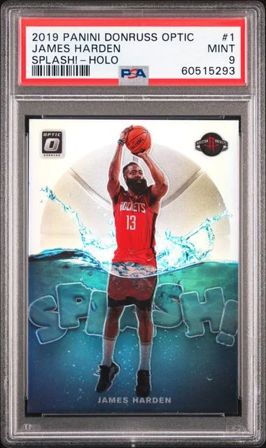 2019 Panini Donruss Optic James Harden Splash! #1 card image
