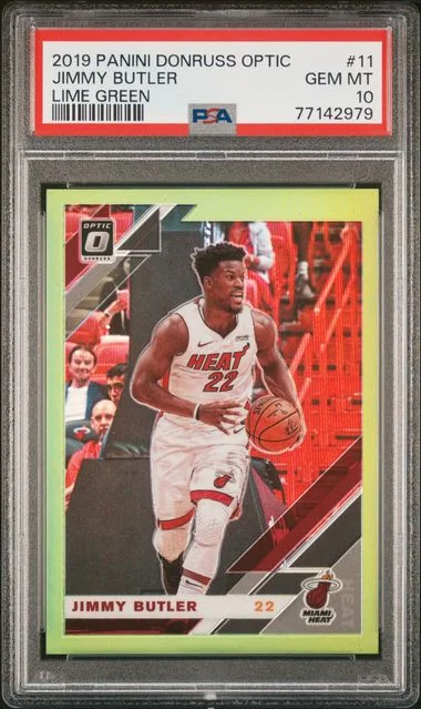 2019 Panini Donruss Optic Jimmy Butler Lime Green #11 card image