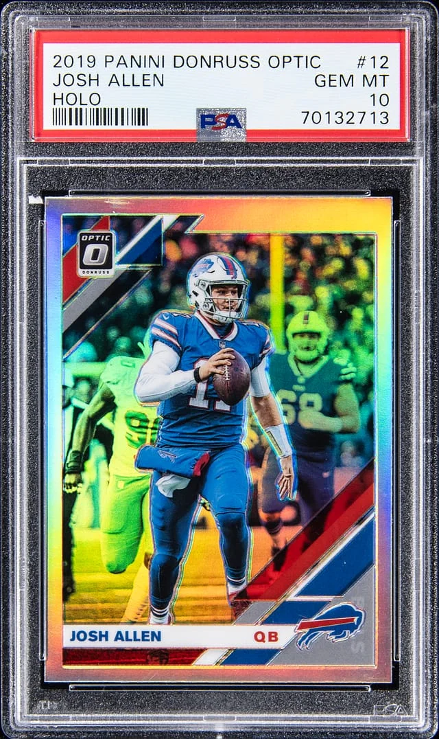 2019 Panini Donruss Optic Josh Allen Holo #12 card image