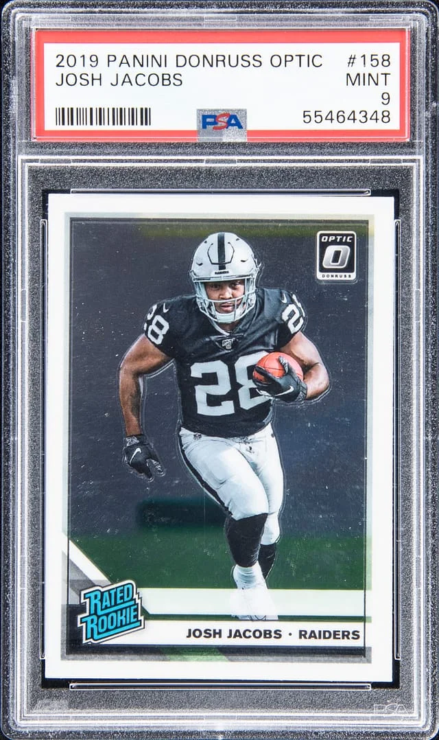 2019 Panini Donruss Optic Josh Jacobs #158 card image