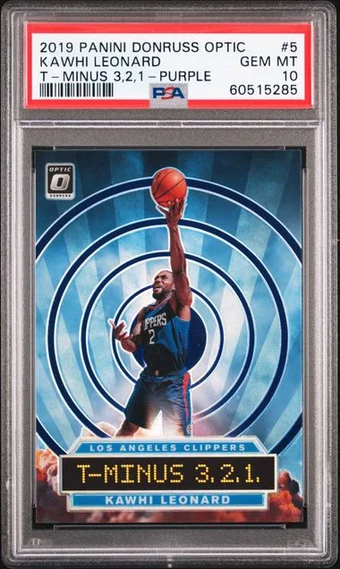 2019 Panini Donruss Optic Kawhi Leonard Splash! #5 card image