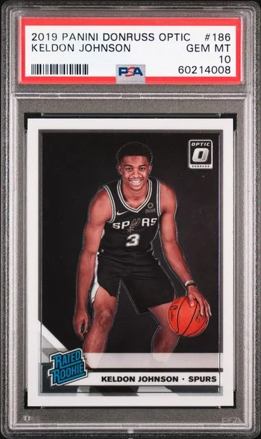 2019 Panini Donruss Optic Keldon Johnson #186 card image