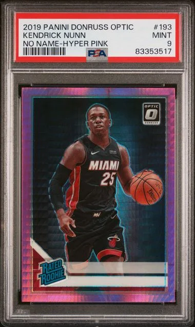 2019 Panini Donruss Optic Kendrick Nunn No Name-Hyper Pink #193 card image