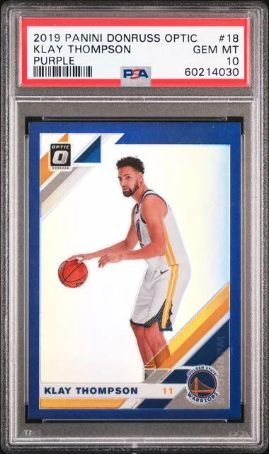 2019 Panini Donruss Optic Klay Thompson #18 card image