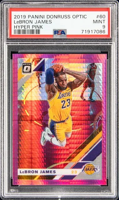 2019 Panini Donruss Optic LeBron James Hyper Pink #60 card image