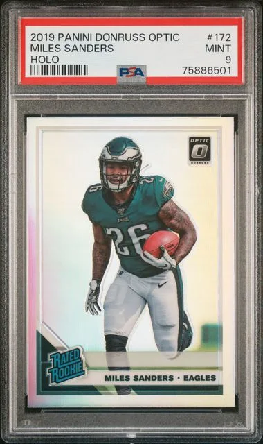 2019 Panini Donruss Optic Miles Sanders Holo #172 card image