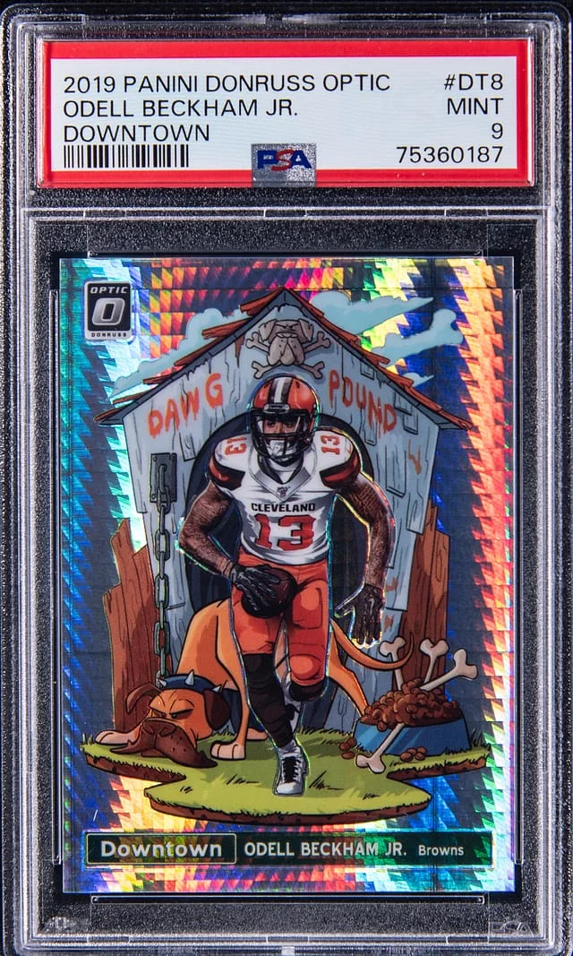 2019 Panini Donruss Optic Odell Beckham Jr. Downtown #DT-8 card image