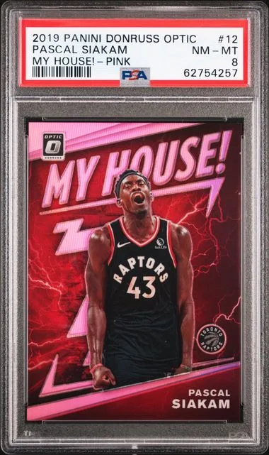 2019 Panini Donruss Optic Pascal Siakam My House! #12 card image