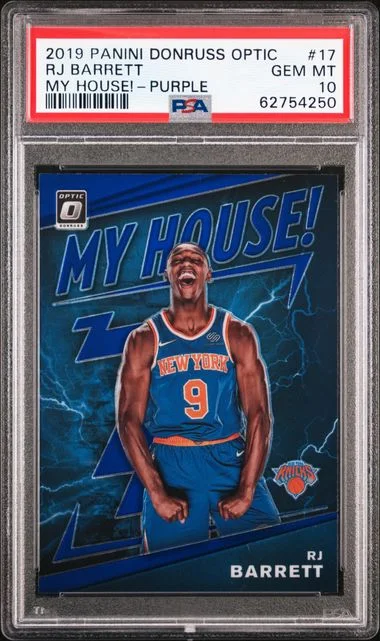 2019 Panini Donruss Optic Rj Barrett My House! #17 card image