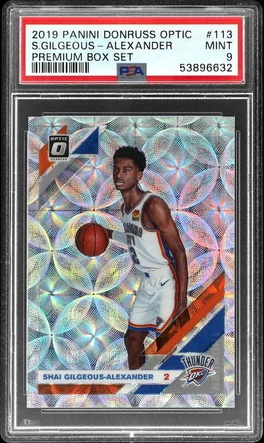 2019 Panini Donruss Optic Shai Gilgeous-Alexander Premium Box Set #113 card image
