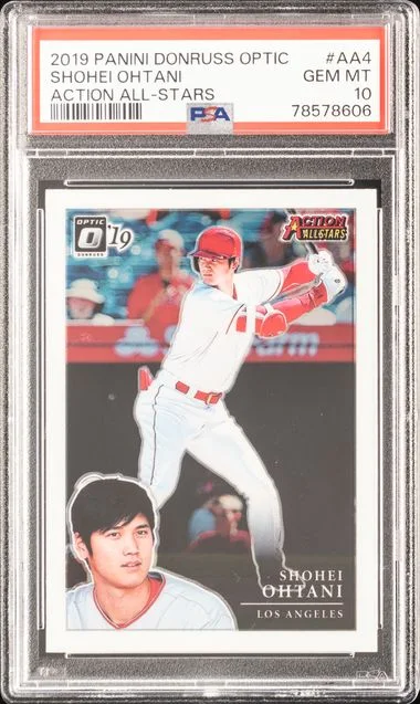 2019 Panini Donruss Optic Shohei Ohtani Action All-Stars #AA4 card image