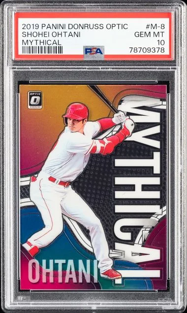 2019 Panini Donruss Optic Shohei Ohtani Mythical #M-8 card image