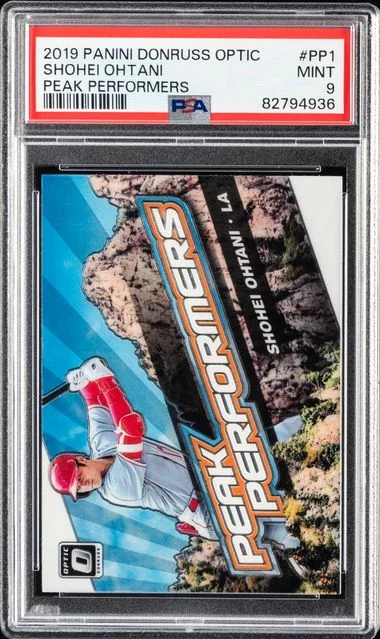 2019 Panini Donruss Optic Shohei Ohtani Peak Performers #PP1 card image