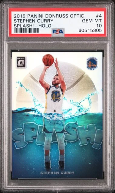 2019 Panini Donruss Optic Stephen Curry Splash! #4 card image