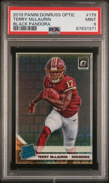 2019 Panini Donruss Optic Terry Mclaurin Black Pandora Rated #179 card image