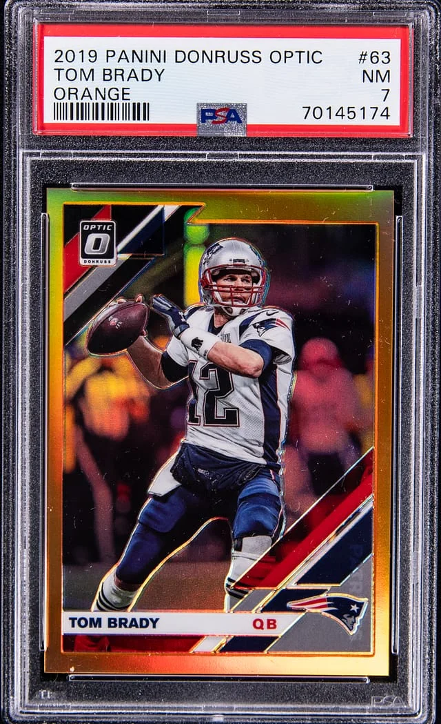2019 Panini Donruss Optic Tom Brady Orange #63 card image