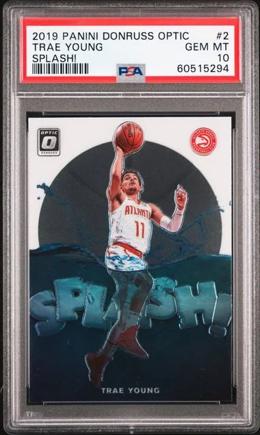 2019 Panini Donruss Optic Trae Young Splash! #2 card image