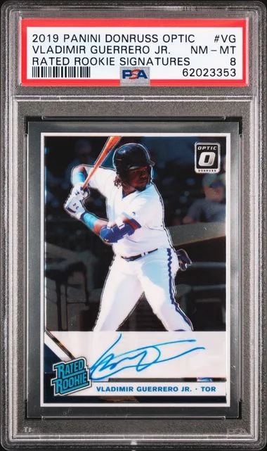 2019 Panini Donruss Optic Vladimir Guerrero Jr. Rated Signatures #VG card image