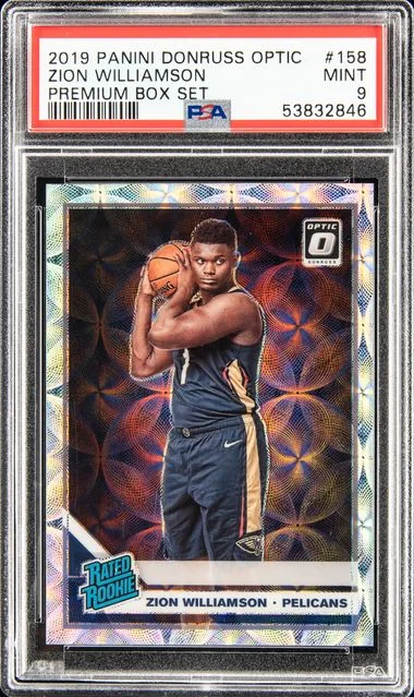 2019 Panini Donruss Optic Zion Williamson #158 card image