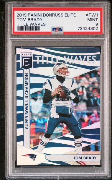 2019 Panini Donruss Tom Brady Elite Title Waves #Tw1 card image