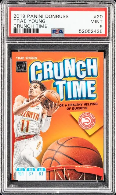 2019 Panini Donruss Trae Young Crunch Time #20 card image