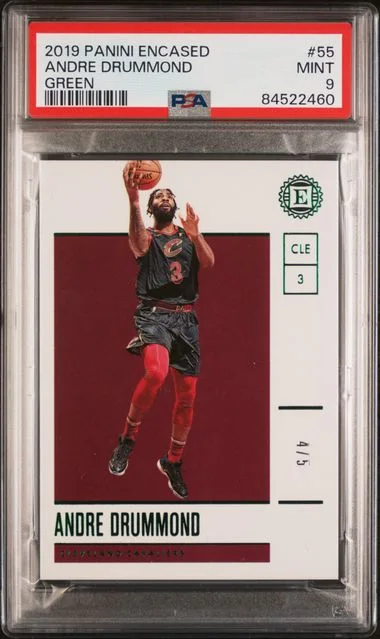 2019 Panini Encased Andre Drummond Green #55 card image